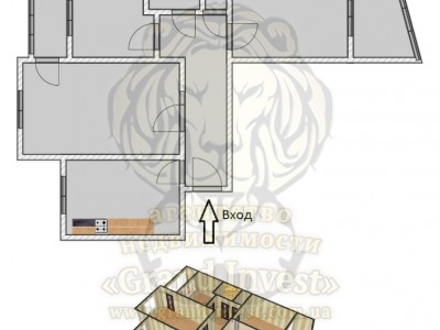 3 комнатная квартира