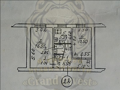 2-х комнатная квартира в Центре за диагностическим центром