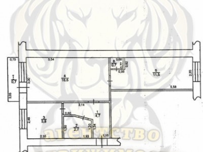 2-комнатная квартира под ремонт